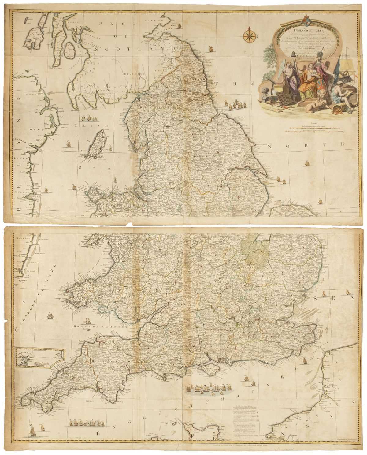 Lot 22 - England & Wales. Rocque (John), England & Wales..., published Robert Sayer, circa 1760