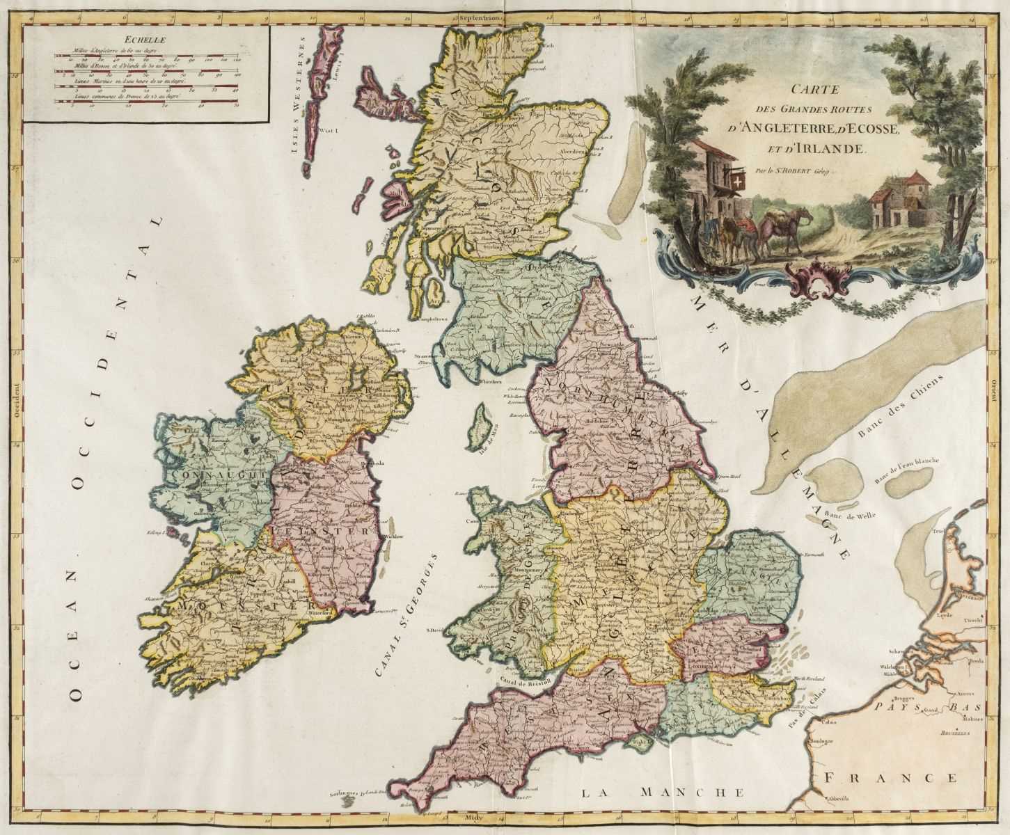 Lot 14 - British Isles. De Vaugondy (Robert), Carte..., D'Angleterre..., circa 1778