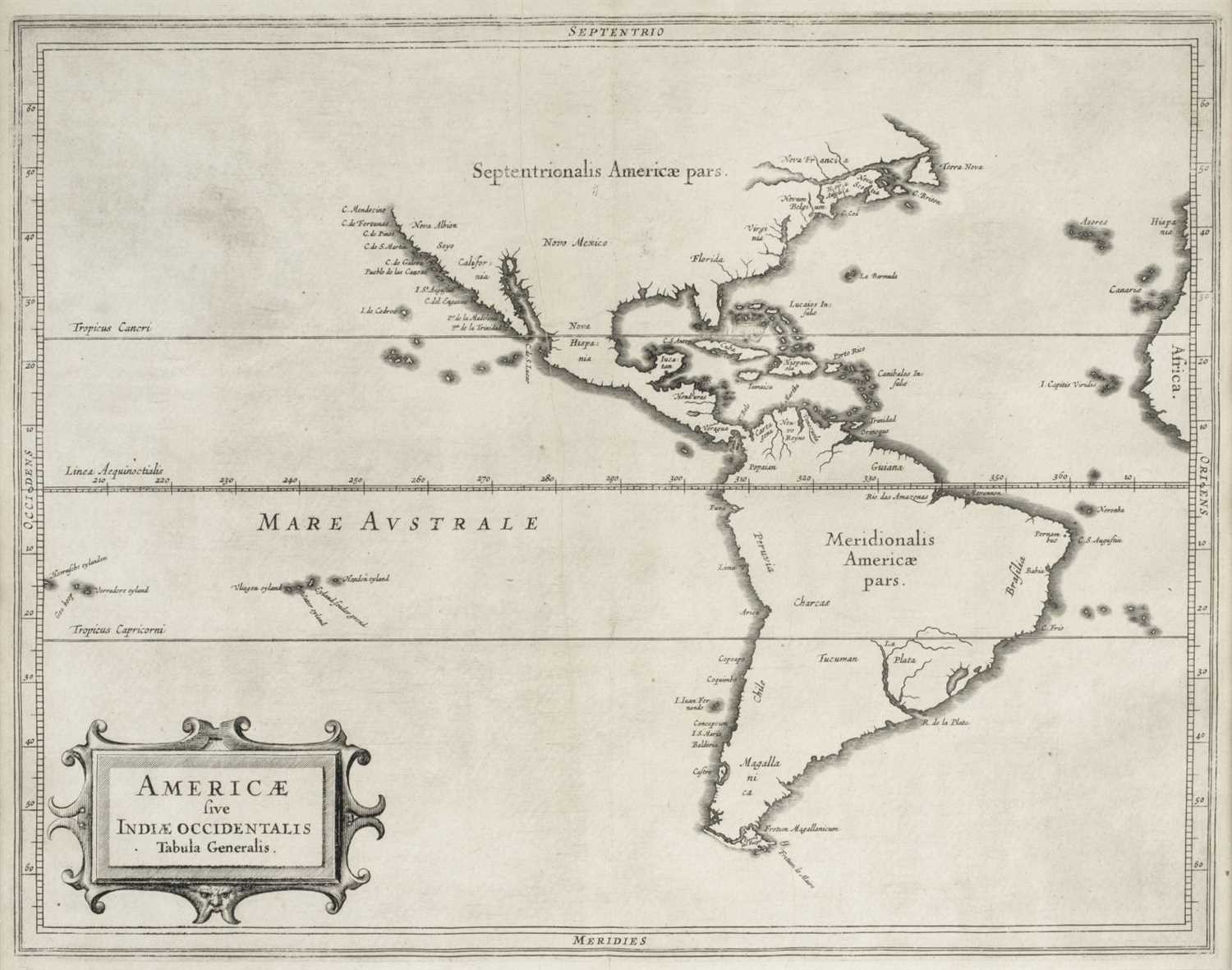 Lot 3 - Americas. De Laet (Joannes), Americae ...., circa 1630
