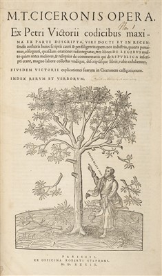 Lot 159 - Cicero (Marcus Tullius). M.T. Ciceronis Opera, 1539-[38]