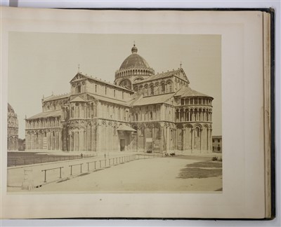 Lot 17 - Italy. An album containing 14 mammoth plate views of Italy, c. 1865