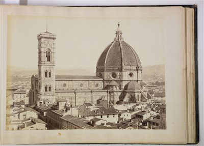 Lot 17 - Italy. An album containing 14 mammoth plate views of Italy, c. 1865