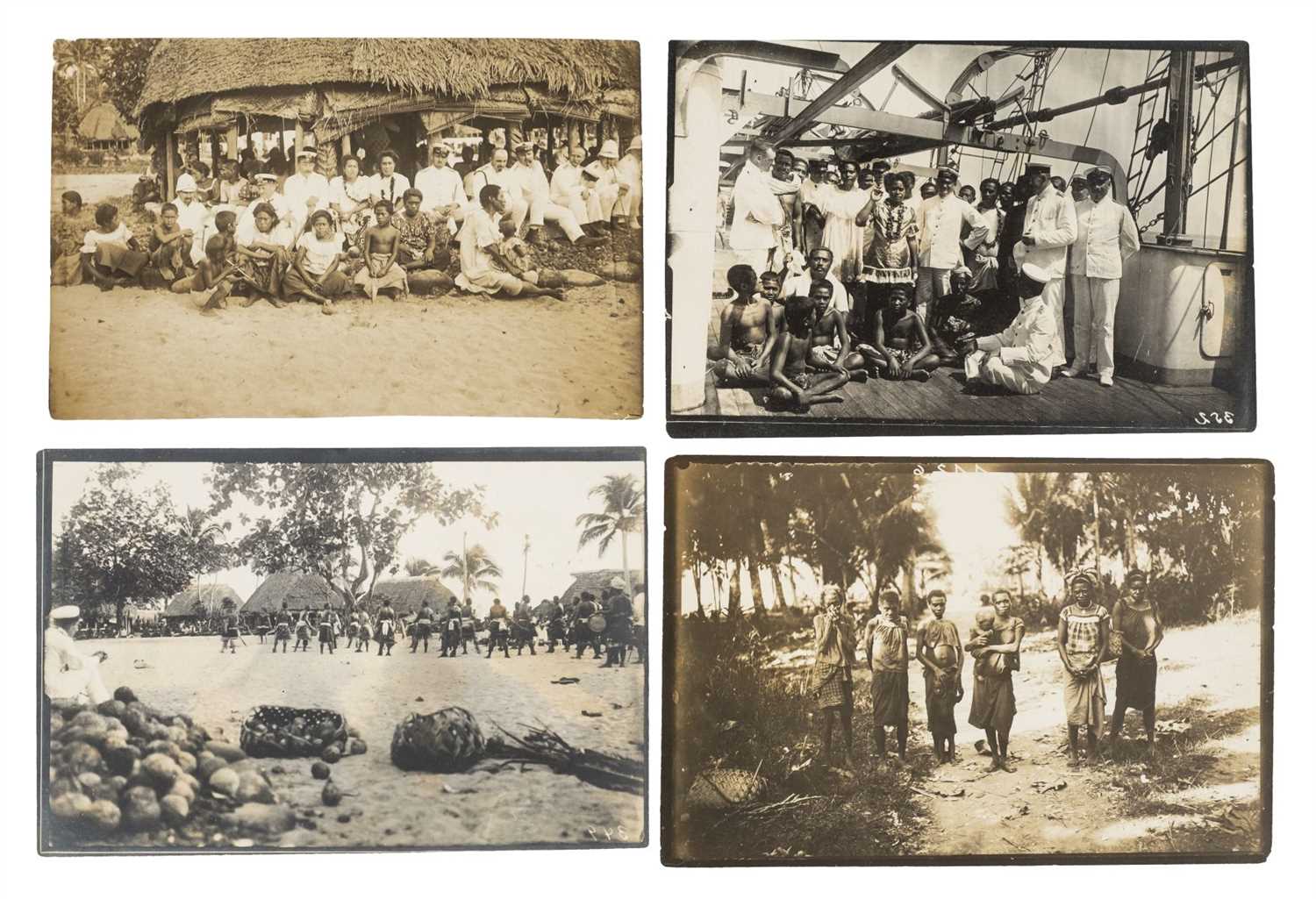 Lot 174 - German Samoa & New Guinea. A group of 29 gelatin silver printing-out paper prints, c. 1910