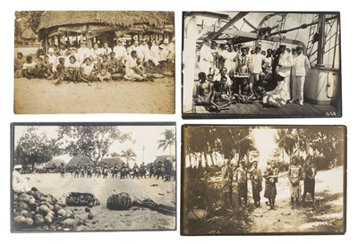 Lot 174 - German Samoa & New Guinea. A group of 29 gelatin silver printing-out paper prints, c. 1910