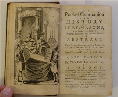 Lot 111 - Freemasonry, 1754