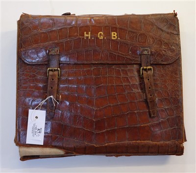 Lot 57 - Brackley (Herbert, 1894-1948). Travelling vanity case belonging to Air Commodore Brackley