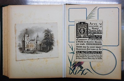 Lot 285 - Scrap book, compiled by Ellen Clayton, 1814