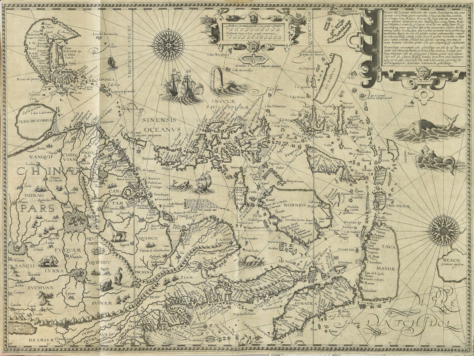 Lot 43 - Linschoten (Jan Huyghen van). Navigatio ac