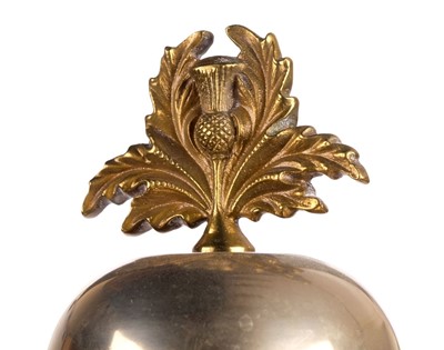 Lot 193 - Regimental mace. A Scottish Drum Major's ceremonial mace