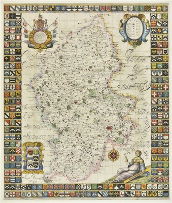 Lot 151 - Staffordshire. Plot (Robert). Map of Staffordshire, 1677