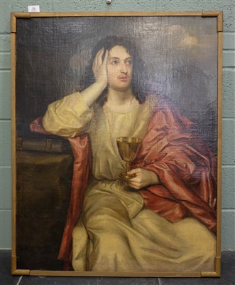 Lot 208 - Follower of Anthony Van Dyck (1599-1641). St. John The Evangelist