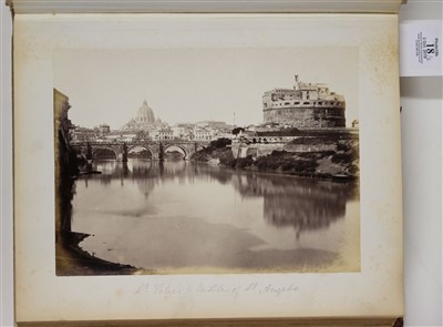 Lot 18 - Italy. An album of 56 mounted albumen print views of Rome, c. 1870