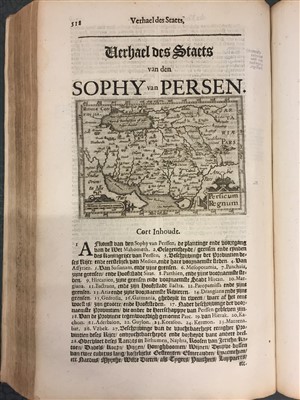 Lot 2 - Avity (Pierre d'). Wereld Spiegel, 1st edition in Dutch, Amsterdam, 1621