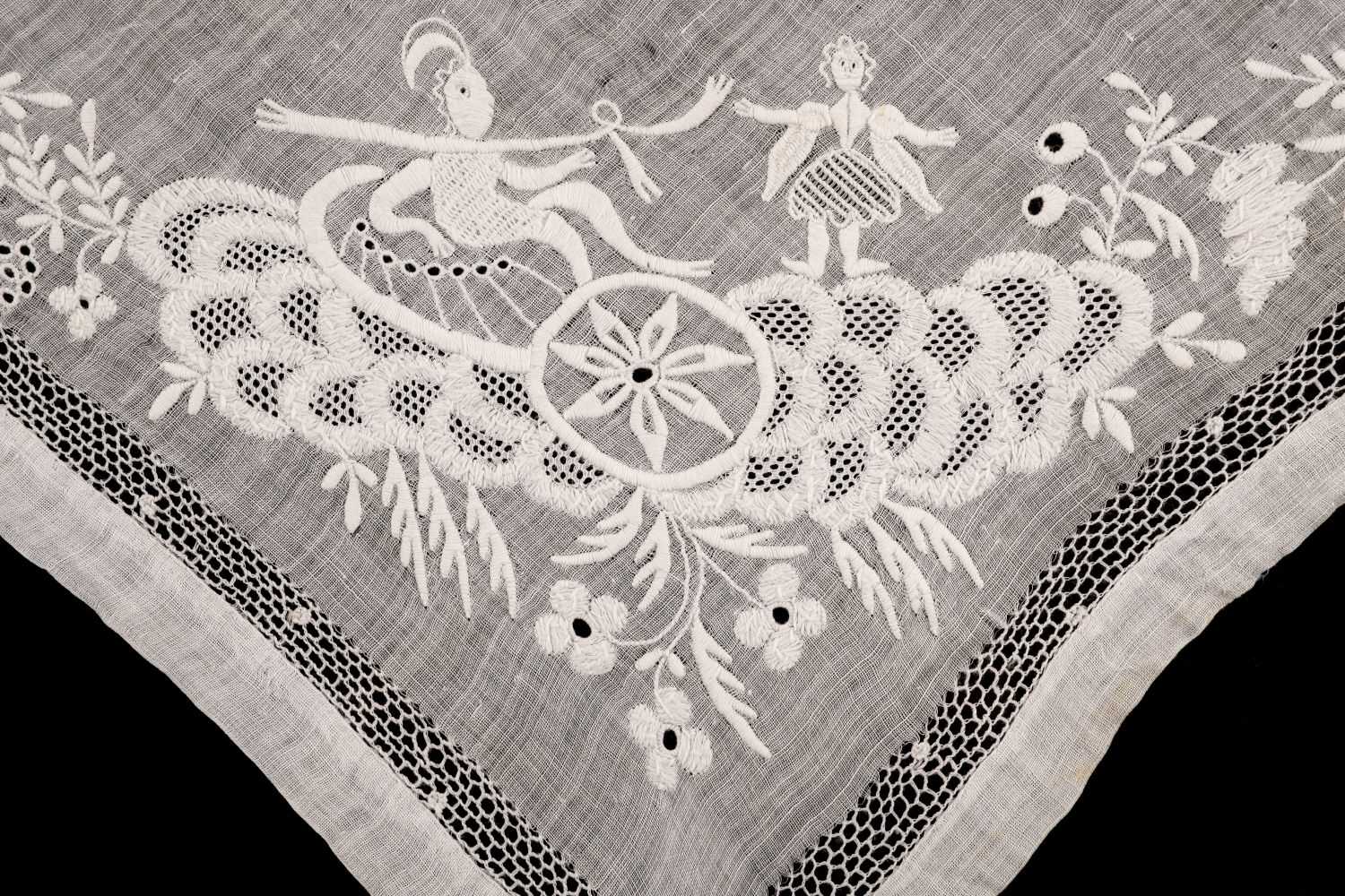 Lot 168 - Handkerchiefs. A collection of handkerchiefs, 19th and early 20th century