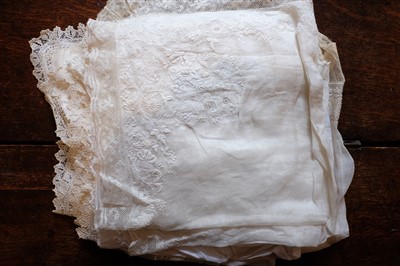 Lot 168 - Handkerchiefs. A collection of handkerchiefs, 19th and early 20th century