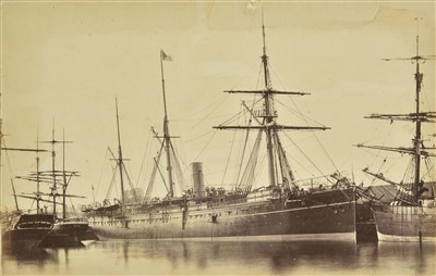 Lot 91 - Maritime. A group of 12 shipping photographs, 1860s/1870s