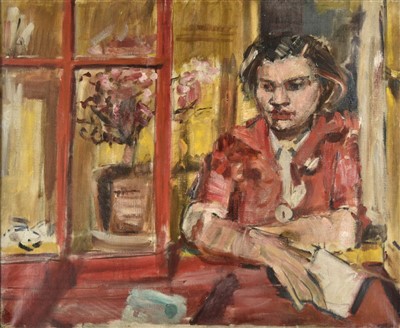 Lot 383 - Tibble (Geoffrey, 1909-1952). Portrait of the artist's wife, Marjorie