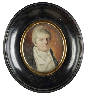 Lot 333 - Miniature. Portrait of a Young Gentleman, circa 1800