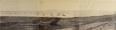 Lot 48 - China. Beato (Felice, 1832-1909). 'Talien Whan Bay July 21st, 1860', 3-part panorama