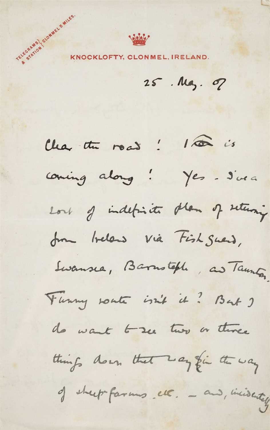 Lot 252 - Baden-Powell (Sir Robert, 1st Baron, 1857-1941). Autograph Letter Signed