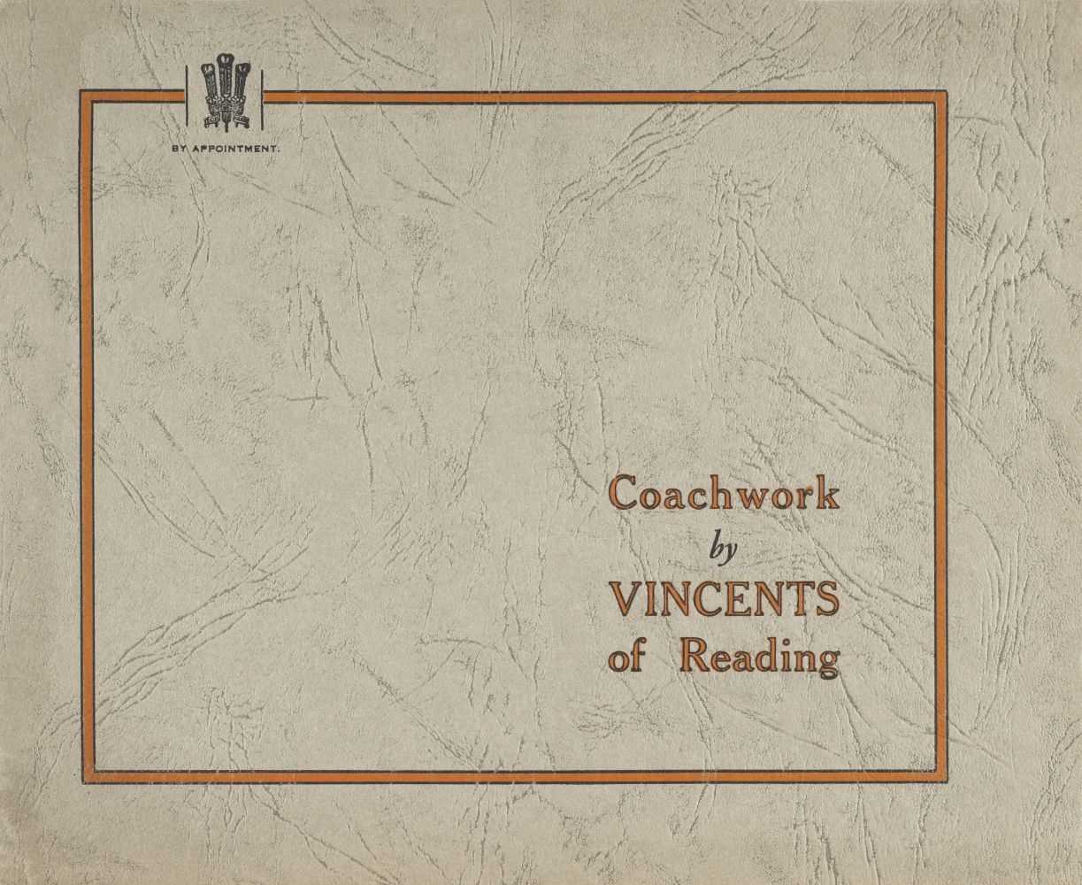 Lot 36 - Vincents Coachwork. Coachwork by Vincents of Reading, sales brochure, circa 1930