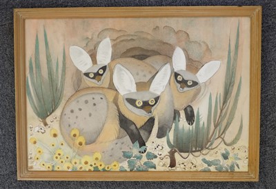 Lot 409 - Henderson (Keith, 1883-1982). Genet, oil on board and other works by the same artist