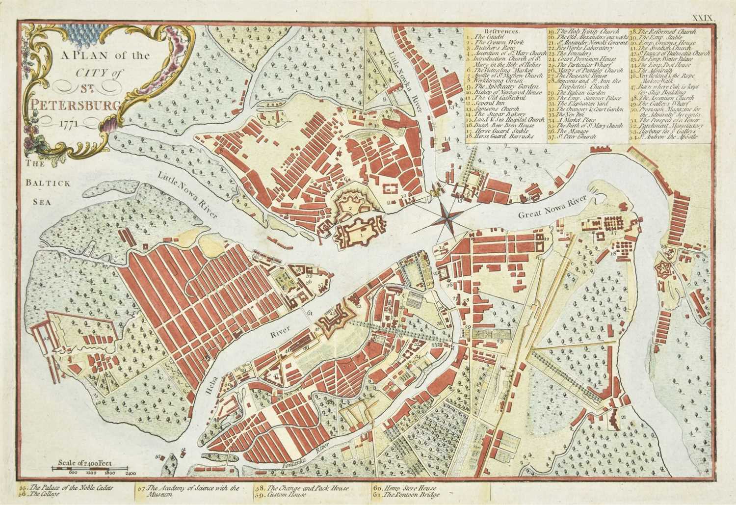 Lot 116 - Andrews (John). A collection of seven city plans [1771]