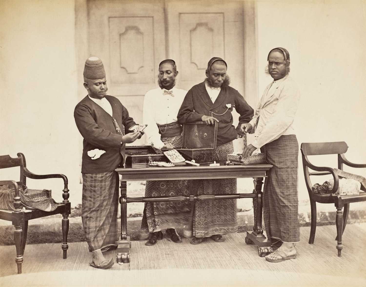Lot 31 - India. An album containing approximately 56 mounted albumen print views, c. 1870s
