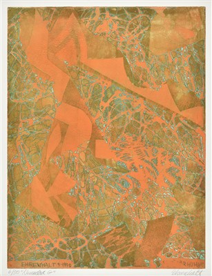 Lot 455 - Ehrenhalt (Amaranth Roslyn, 1928 -). Rhumba G, 1990, colour etching