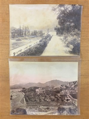 Lot 61 - Hong Kong. An assorted group of 16 albumen print views, c. 1870s/1880s