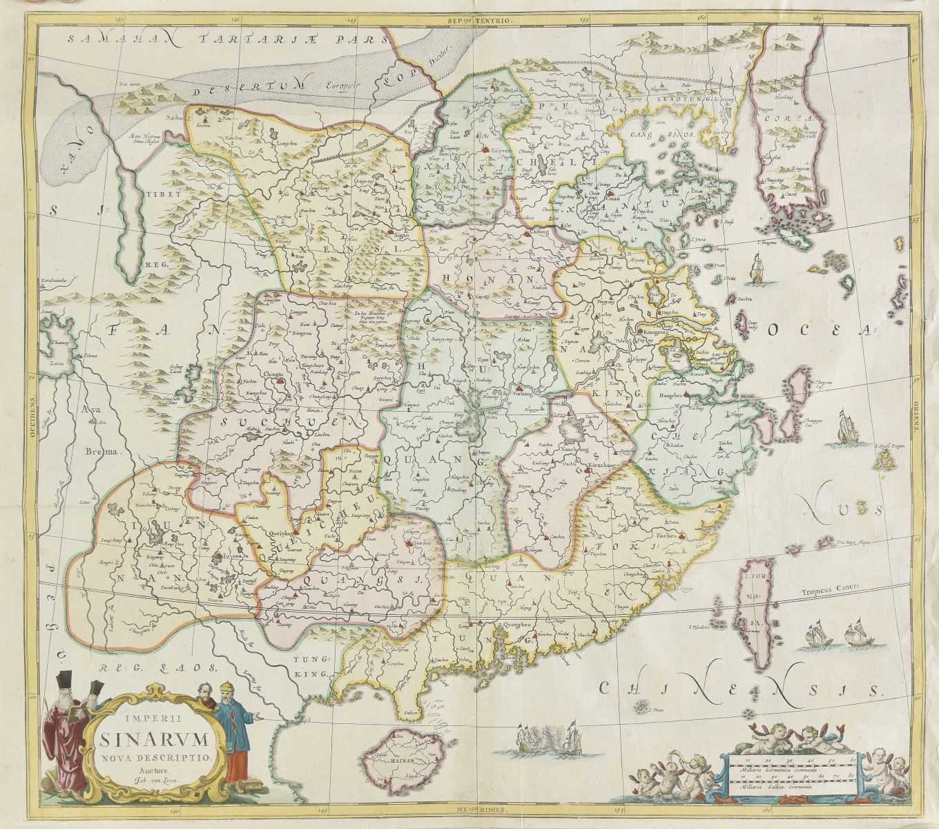 Lot 121 - China. Four various maps, 17th & 18th century