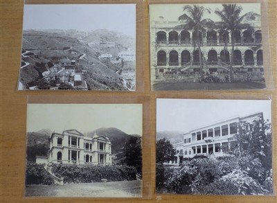 Lot 60 - Hong Kong. A group of 28 albumen print views, c. 1870s/1890s