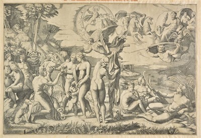 Lot 252 - Raimondi (Marcantonio, circa 1480-1527/34). The Judgement of Paris (after Raphael), circa 1510-20