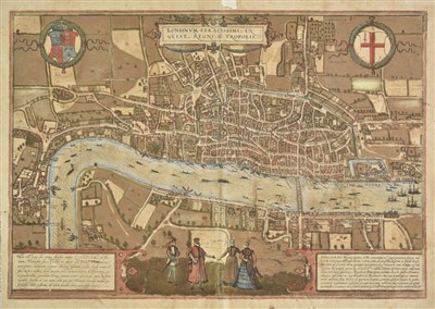 Lot 129 - London. Braun Georg & Hogenberg Frans). Londinium..., [1574 or later]
