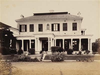 Lot 54 - China. A group of four rare views of the British Shanghai Country Club, late 1860s