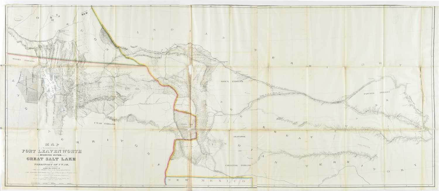 Lot 152 - Stansbury (Captain Howard). Map of the Great Salt Lake... Utah, circa 1852