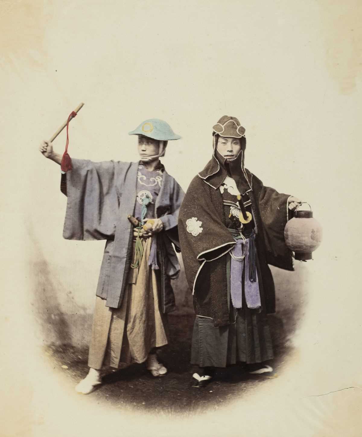 Lot 69 - Japan. Beato (Felice, 1832-1909). A portrait of two standing men, 1868