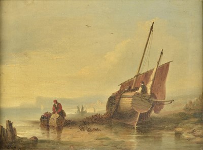 Lot 460 - Smith (P.H., 19th century). Coastal scene