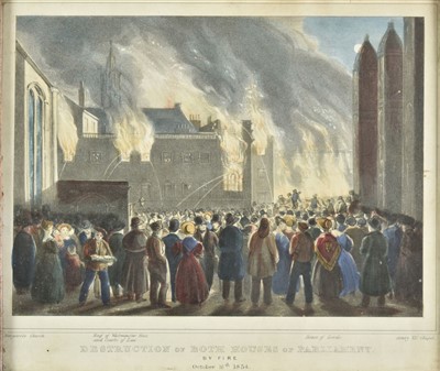Lot 213 - Darton & Son (publisher). Destruction of Both Houses of Parliament, 1834