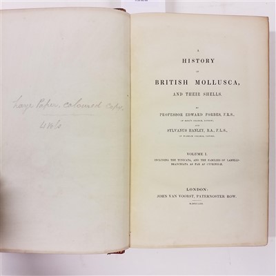 Lot 100 - Forbes (Edward & Hanley, Sylvanus). A History of British Mollusca, and their Shells, 4 volumes, 1853