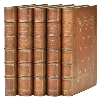 Lot 348 - Fenaille (Maurice).  Etat General des Tapisseries de la manufacture., 5 volumes, Paris, 1923
