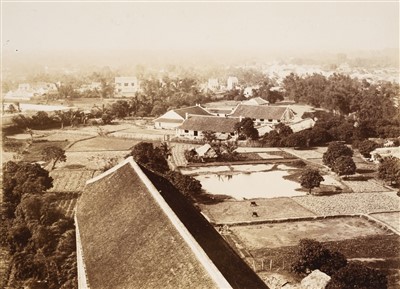 Lot 64 - French Indochina. A group of five views of Hanoi and district, c. 1890s