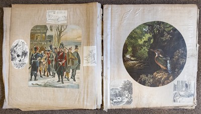 Lot 444 - Scrap albums. A collection of 16 scrap albums, early 19th to early 20th century