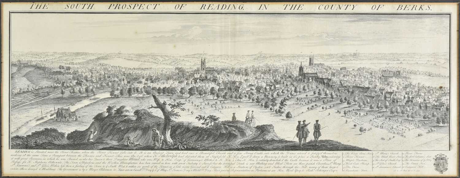 Lot 239 - Reading. Samuel & Nathaniel Buck, The South Prospect of Reading in the County of Berks, 1734