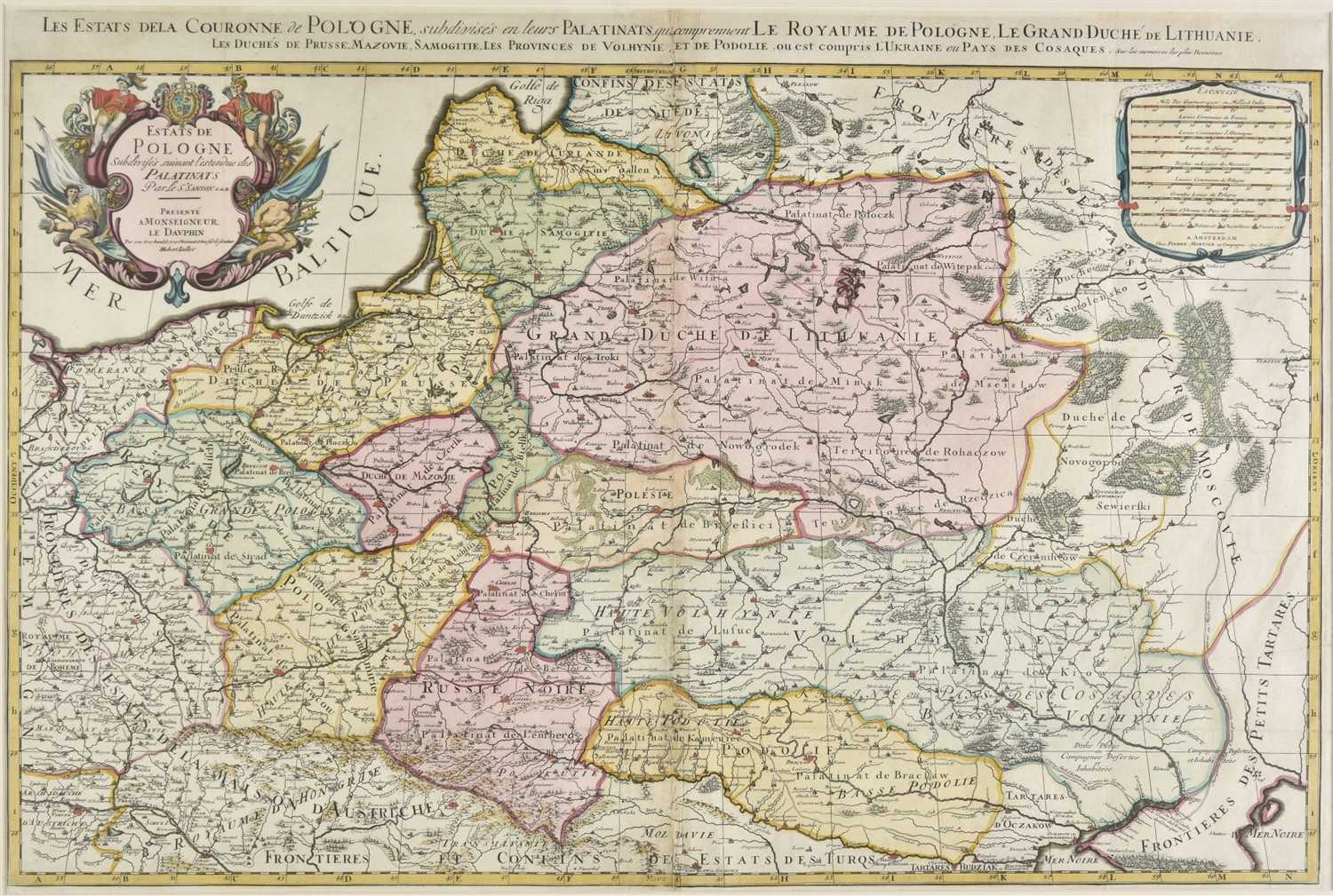 Lot 137 - Poland. Jaillot (Alexis-Hubert), Estats de Pologne, circa 1675