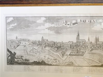 Lot 144 - Werner (Friedrich Bernhard), Two panoramas of Polish cities, [1724]