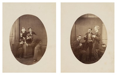 Lot 81 - America. A group of five portraits of American student groups, c.  1860s