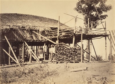 Lot 63 - Burma & Thailand. A group of 19 photographs of Burma and Thailand views, c. 1870