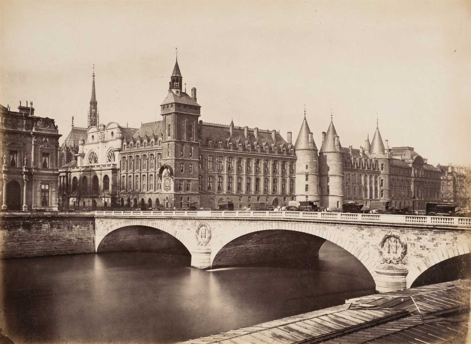 Lot 15 - France. A photograph album containing 50 mounted views of Paris, c. 1880