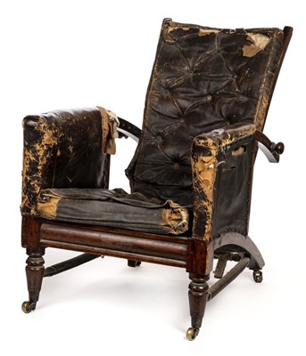 Lot 182 - Early Campaign Chair. The Duke of Wellington's brother's campaign chair